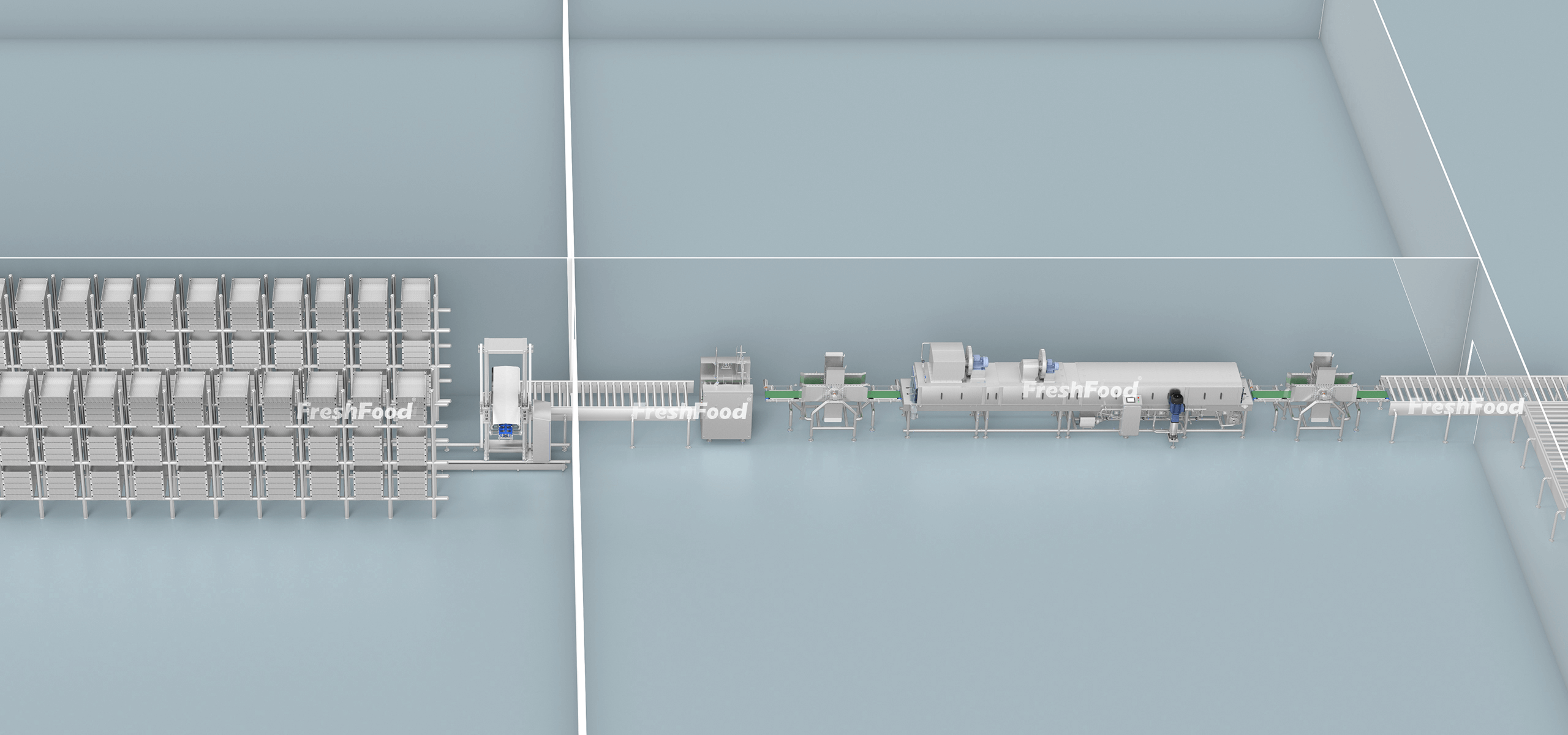 智能容器清洗存储线