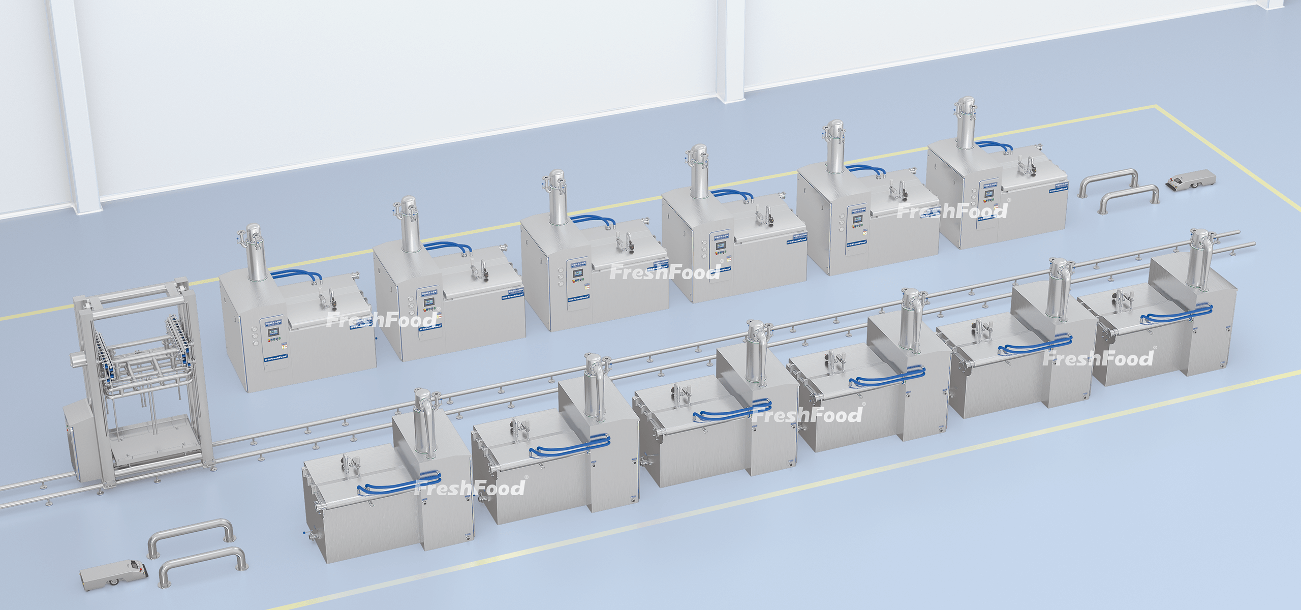 鲜食浸渍冷却线